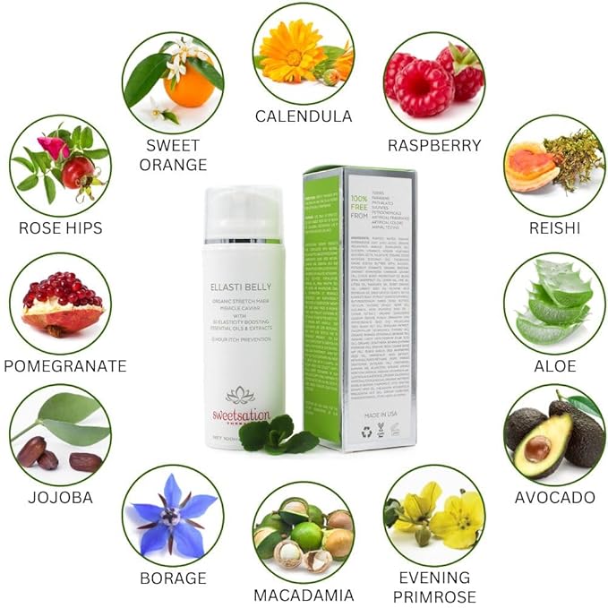 Ellasti Belly Organic Stretch Mark Miracle 3.3oz