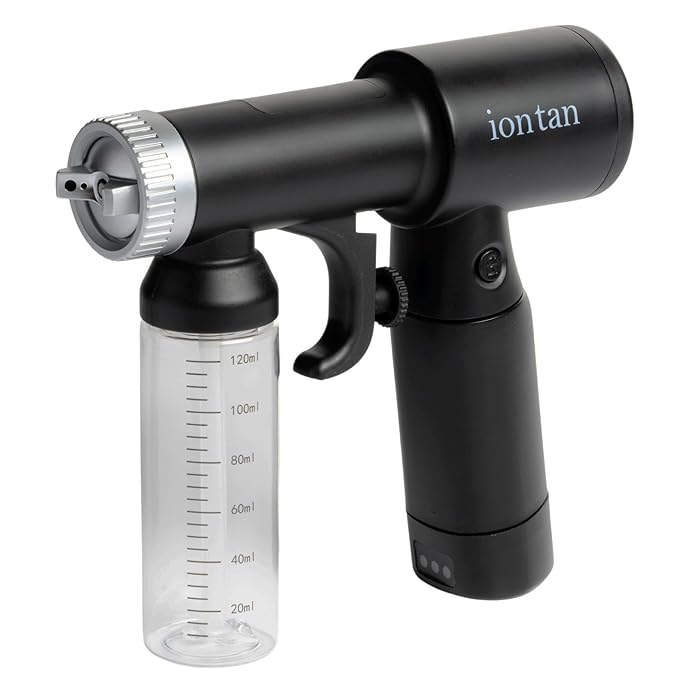 ION Tan Spray Tan Machine for Bronze Self Tan Solution. Cordless Rechargeable Spray Tanning Gun with Brushless Two Speed Motor.