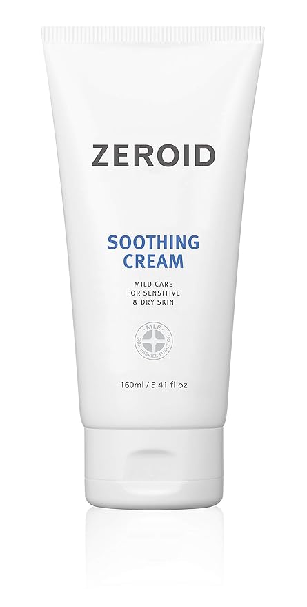 ZEROID | Soothing Cream | Face Moisturizer for Sensitive Skin | Face Cream for Skin Barrier Repair | Facial Lotion for Soothing & Calming | Dermocosmetic Lotion | Korean Skin Care | 5.41 fl oz (160ml)