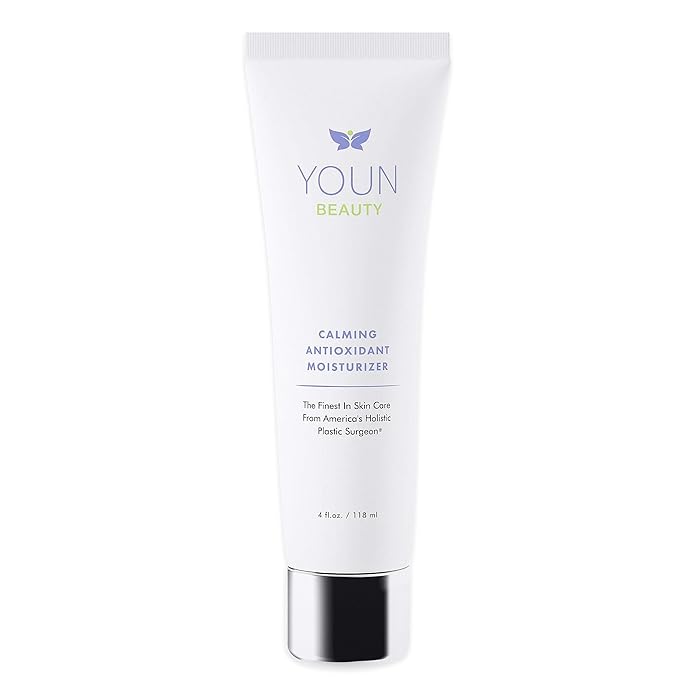 YOUN Beauty Calming Antioxidant Moisturizer for Face and Body by Holistic Plastic Surgeon Dr. Anthony Youn, Paraben & Sulfate-Free – Contains Lactic Acid, Vitamins C & E, Peptides, and Coenzyme Q10