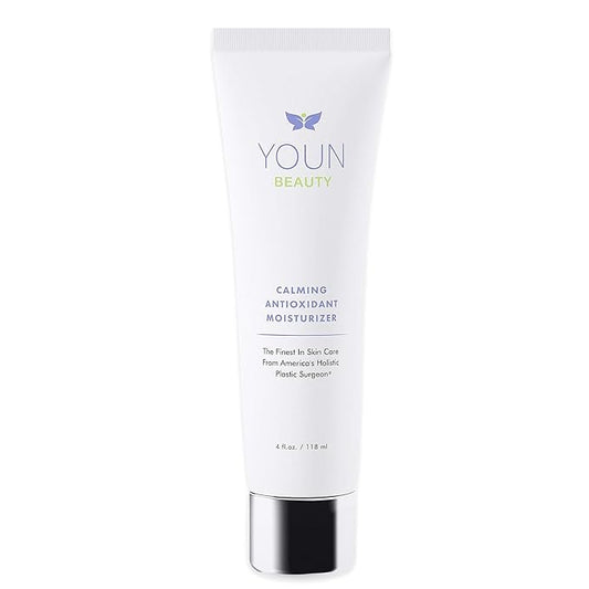 YOUN Beauty Calming Antioxidant Moisturizer for Face and Body by Holistic Plastic Surgeon Dr. Anthony Youn, Paraben & Sulfate-Free – Contains Lactic Acid, Vitamins C & E, Peptides, and Coenzyme Q10