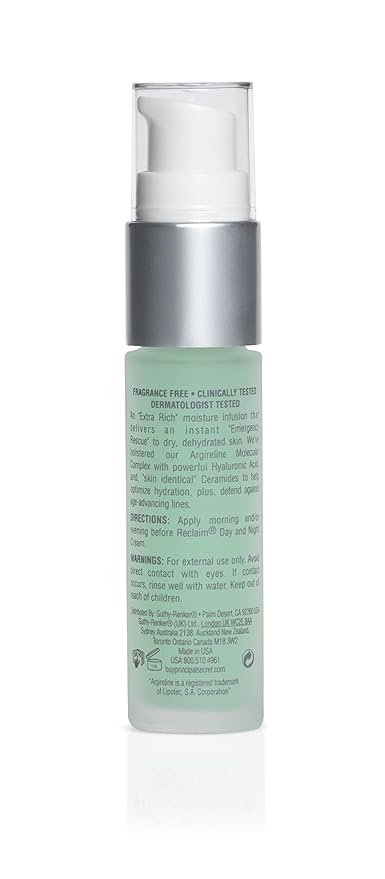 RECLAIM Hydrating Complex Emergency Rescue Serum with Ceramide, 5% Argireline, Antioxidants, and Melon Extract, 0.51 oz, by Principal Secret
