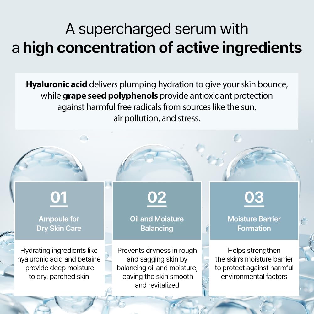 DR+LAB Hydra-15 Soothing Ampoule 5.07 fl oz /150ml Deep Hydrating Moisturizing for Dry, Sensitive Skin with Hyaluronic Acid Korean Skincare