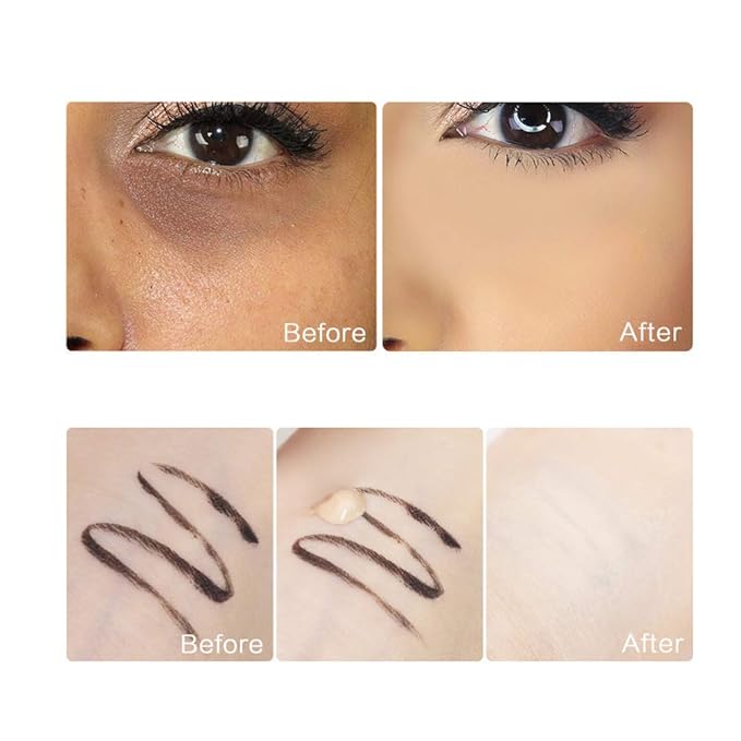 Waterproof Full Coverage Concealer with Primer Sponge Set, Color: 3.5-MEDIUM)