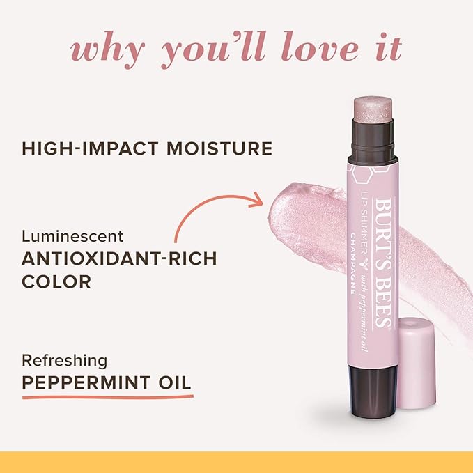 Burt's Bees Lip Shimmer, Champagne 0.09