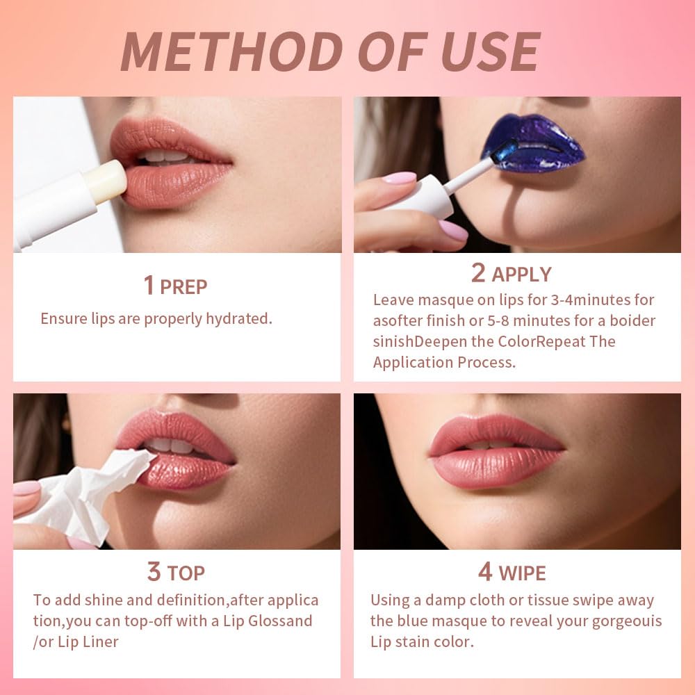 FERLYHR Lip Liner - Peel Off Lip Stain | Long Lasting Matte Lip Tattoo | Transfer Proof, Hydrating Formula with Hyaluronic Acid & Vitamin E | Vegan & Cruelty-Free | for All Skin Types(9#rose beige,)
