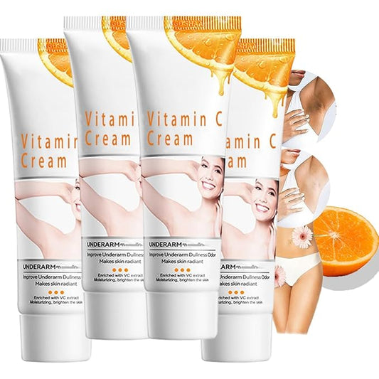 Crema para Aclarar las Axilas y Partes Intimas, Para Piel Entrepierna, Manchas Codos, Piernas Zonas, Íntimas Cara Axilas, Rodillas Cuello 50G (4 bottles loción de cuidado de axilas y partes intimas)