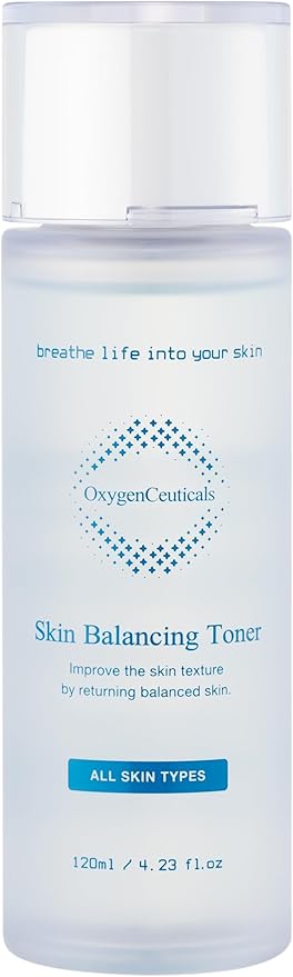 Skin Balancing Toner – Hydrating & pH Balancing Facial Toner with Centella, Lavender & Freesia Extracts, Improves Skin Texture for Oily & Combination Skin. 4.23 fl.oz (120ml)