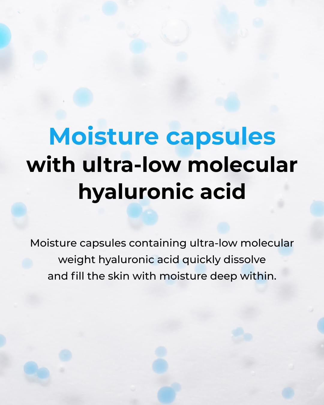 BOM Hyaluronic Acid Moisturizing Serum 1.69 fl oz, Lightweight Vegan Facial Serum with Moisture Capsules and Vitamins, Deep 20 Layer Hydration, Face Plumping, Hypoallergenic, Dry Skin Korean Skincare