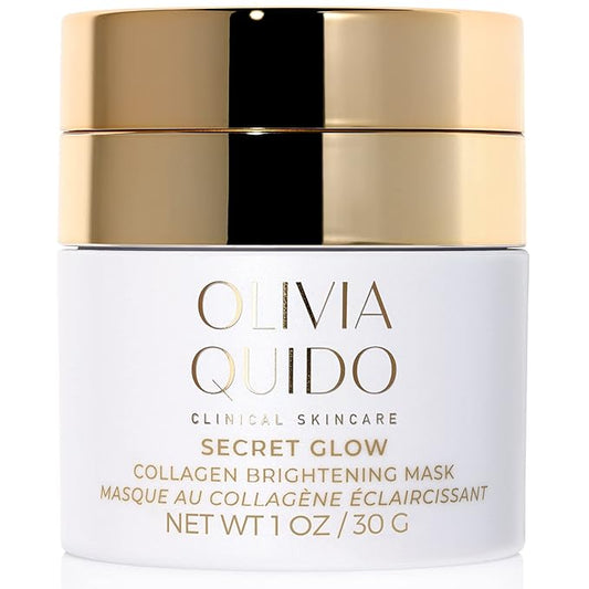 OLIVIA QUIDO Clinical Skin Care Secret Glow |Anti-Aging Collagen White Mask | Brightening Night Cream for Face and Neck| Intense Brightening Glutathione Formula Smoothens For Dewy & Glowing Complexion