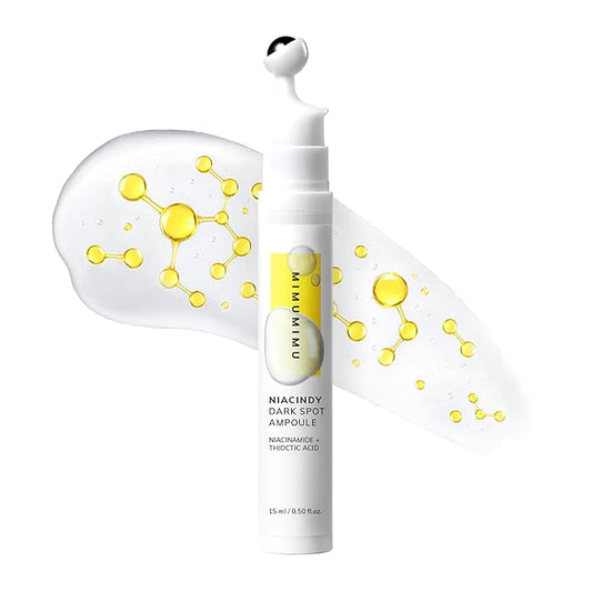 MIMUMIMU Dark Spot Remover for Face | Korean Clinic Skincare - Thioctic Acid 0.01% & Niacinamide 10% | Overnight Treatment for Melasma, Hyperpigmentation, Discoloration, Acne Scars | 15ml /0.33 Fl Oz