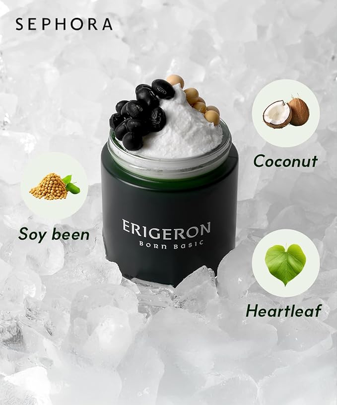 Soy Yogurt Cleanser, Facial Cleanser with Black Soybeans, Greek Yogurt Texture, Face Mask, Scrubber, Deep Pore Face Wash, Blackhead Remover, Korean SkinCare (3.38 fl.oz.)