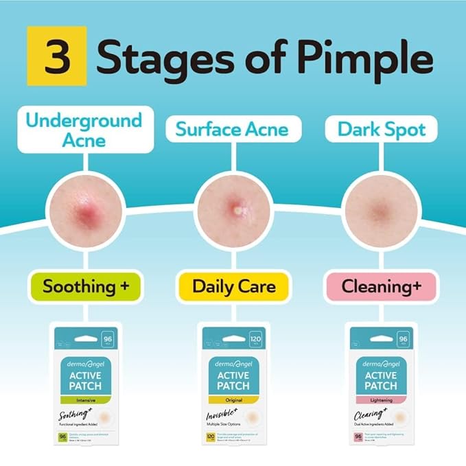 Ultra Invisible Salicylic Acid Acne Patches and Post Acne Dark Spot Patches Bundle - Day and Night Use - UPGRADED