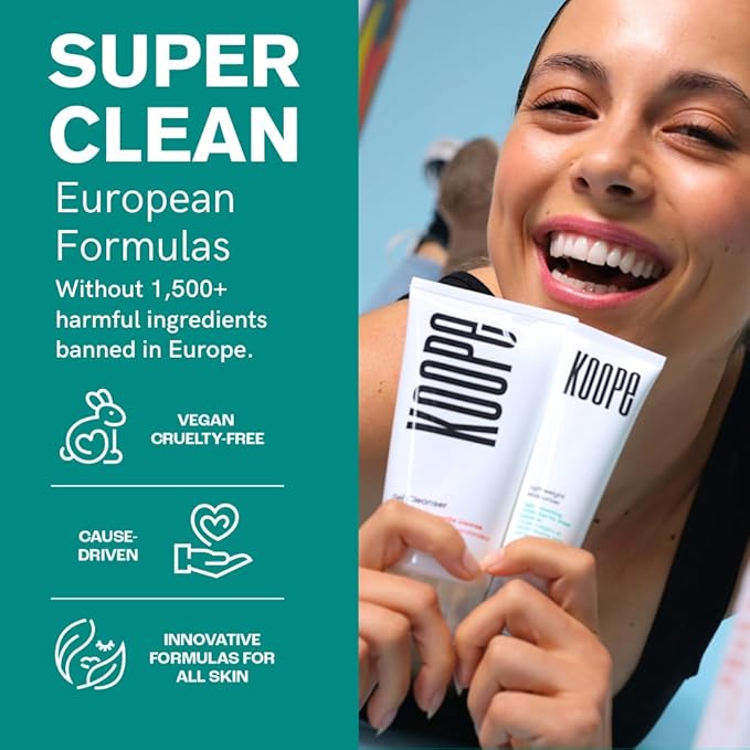 Koope Heavyweight Face Cream, Moisturizer For Dry Skin, Strengthen Skin Barrier with Peptides, Ceramides, Hyaluronic Acid, Rosemary Extract, Free of Parabens, Sulphates & Fragrances, Vegan, 1.69 FL OZ