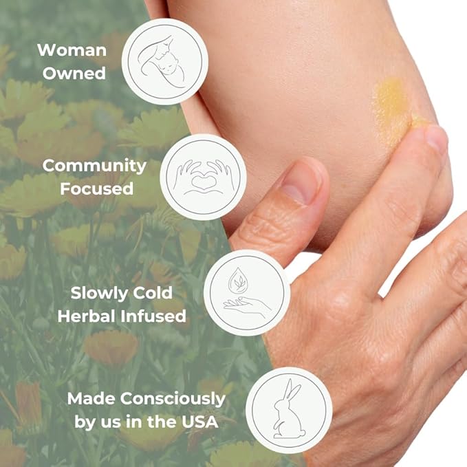 Ora's Amazing Herbal Foot Care Butter, Heel Balm, Foot Balm, Repair Cream for Dry Cracked Heels & Feet, Lavender, Tea Tree & Peppermint, 100% Recycled Plastic Jar, 8 oz