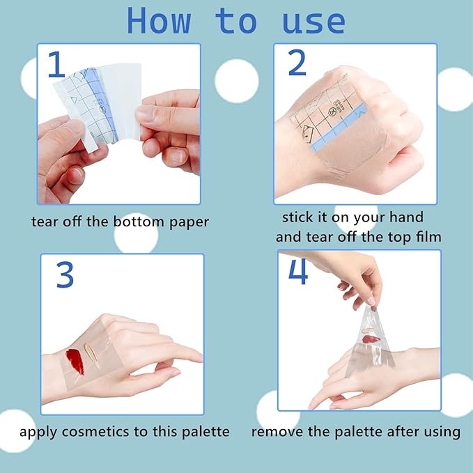 150 Pieces Makeup Hand Palette, Disposable Cosmetics Mixing