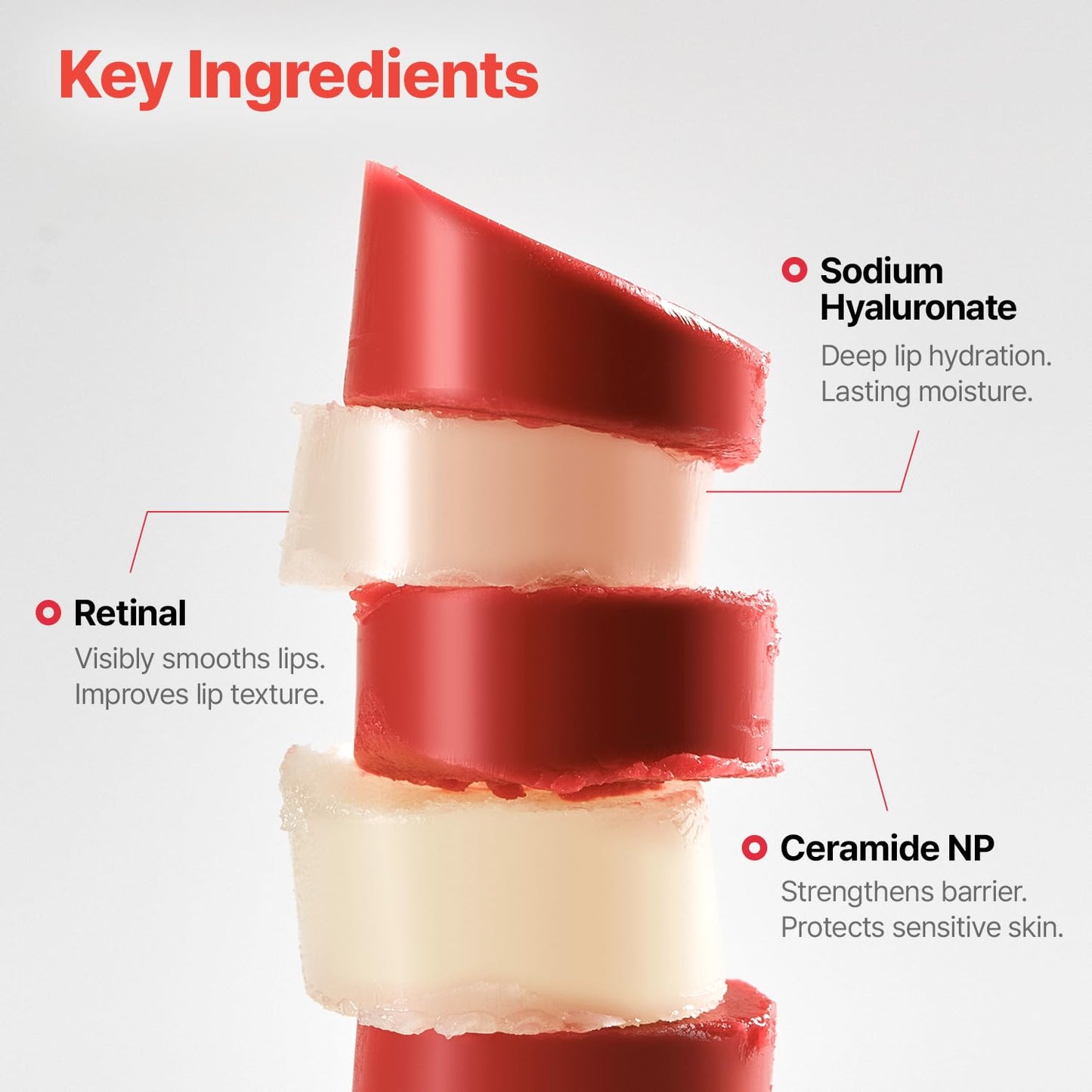 Dr.Different Retinal Lip Balm Clear, Anti-Wrinkle Lip Treatment with Deep Hydration & Long-Lasting Moisture, K-Skincare made by Korean Dermatologist, 0.14oz