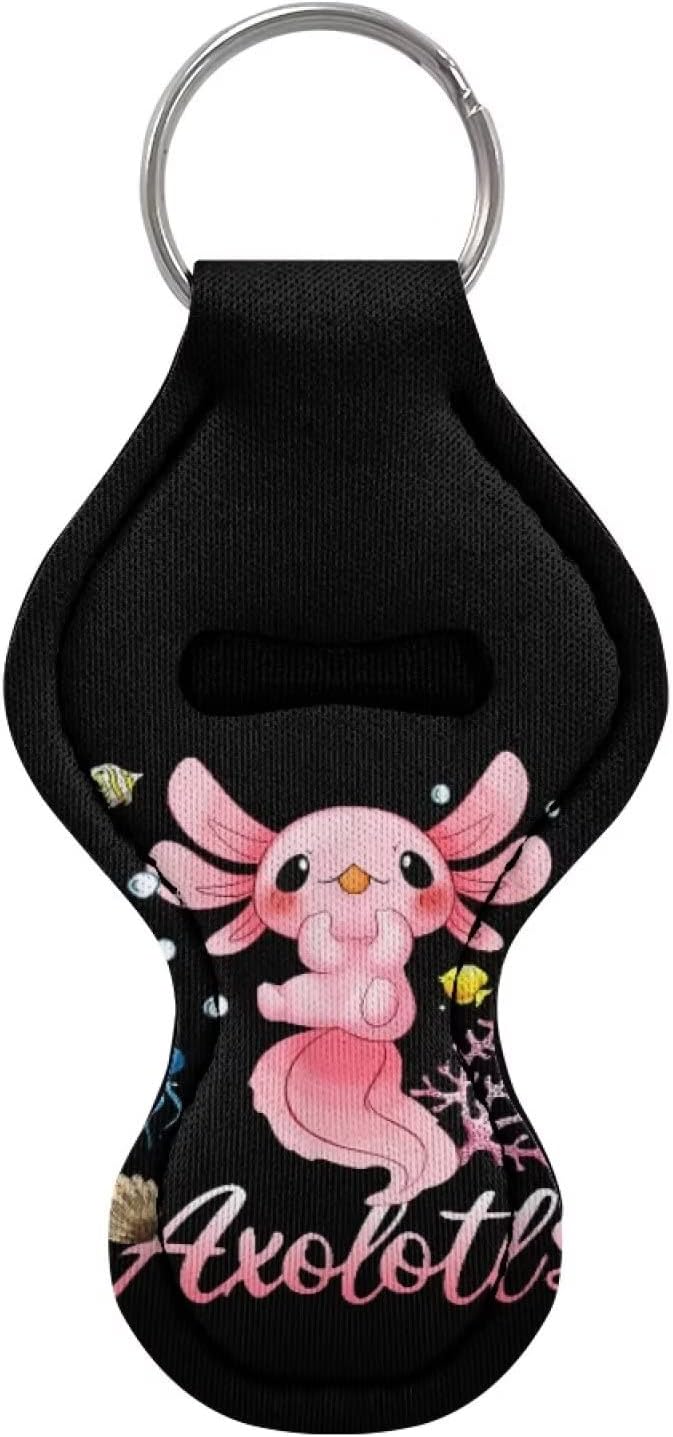 Chapstick Holder Keychain for Lipstick Lip Girls