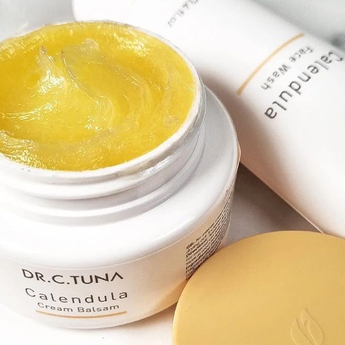 FARMASi Dr C Tuna Calendula Cream Balsam, Body Pure Natural Skincare Repair and Moisturizer Healing Effects for Dry Skin, Plant Rich Protection with Calendula, Chamomile 2.7 Fl