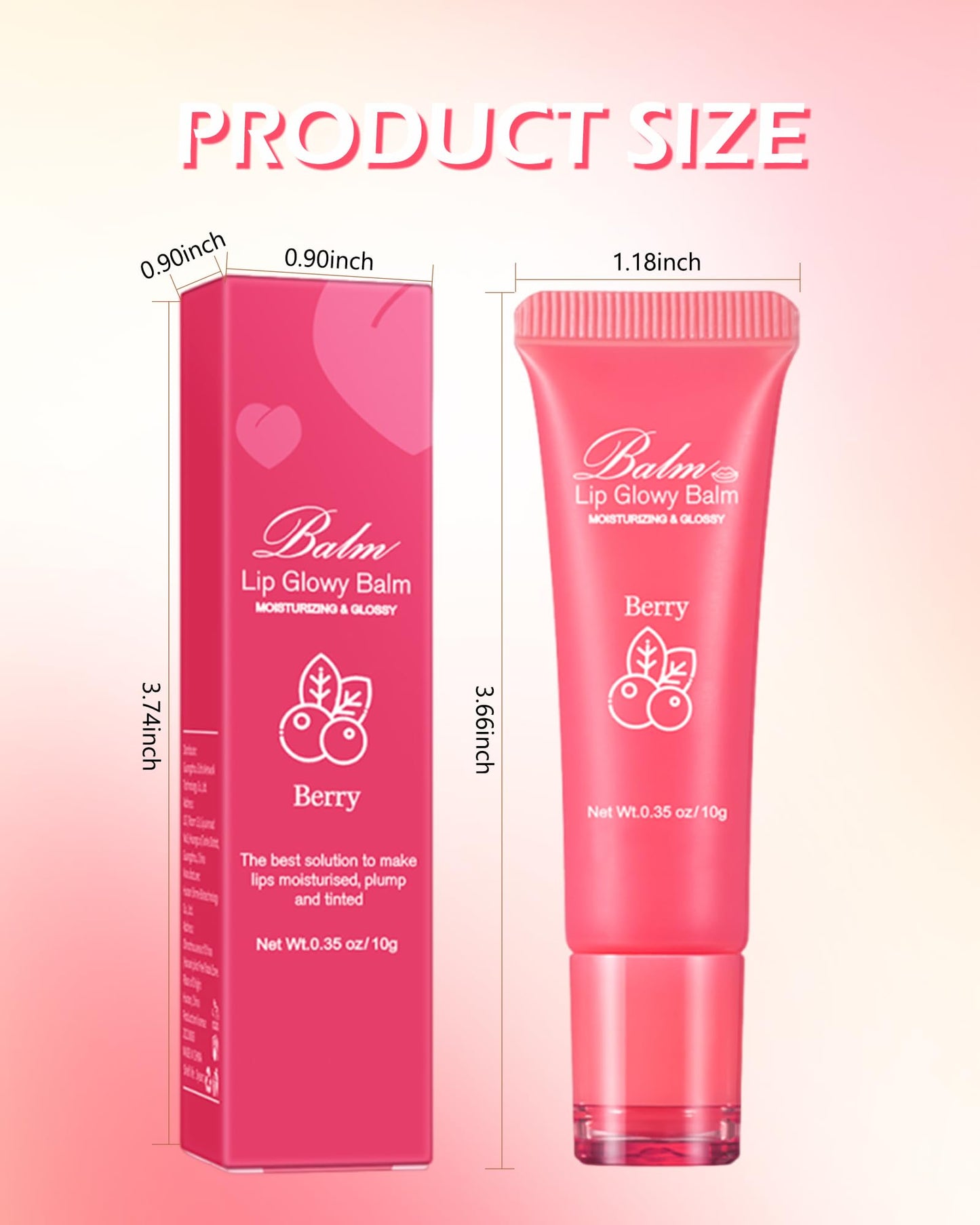 Lip Glowy Balm,Hydrating Nourishing Repair Sleeping Lip Mask,Glossy Finish Lip Moisturizer,Smooth Cracked Chapped Dry Lip,Lip Care Therapy Treatment,Women's Day Makeup Gift for Women-3#Grapefruit