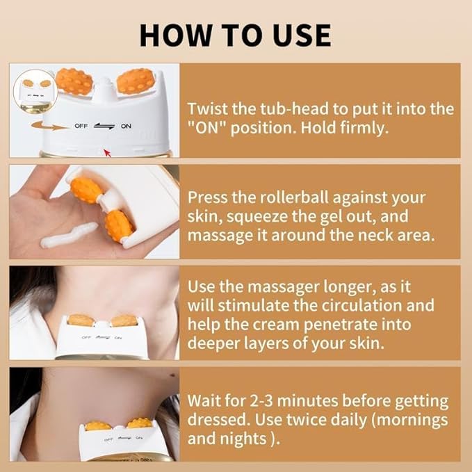 Ycz AH-8 Firming Neck Cream for Crepey Skin Body Care Comfort, Contains Hexapeptide, Moisturizing, Tightening Lotions Cosmetic Skin Care Skin Repair