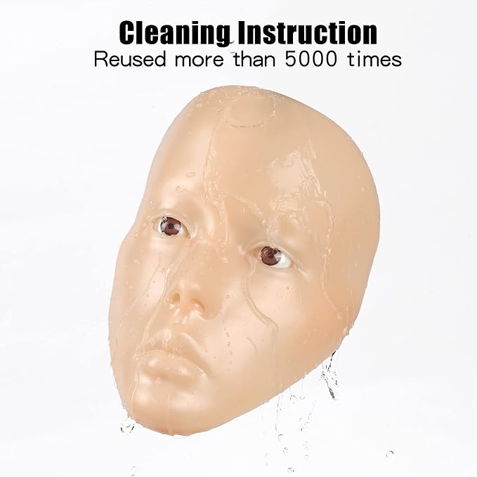 Makeup Practice Mannequin Face, 5d Reusable