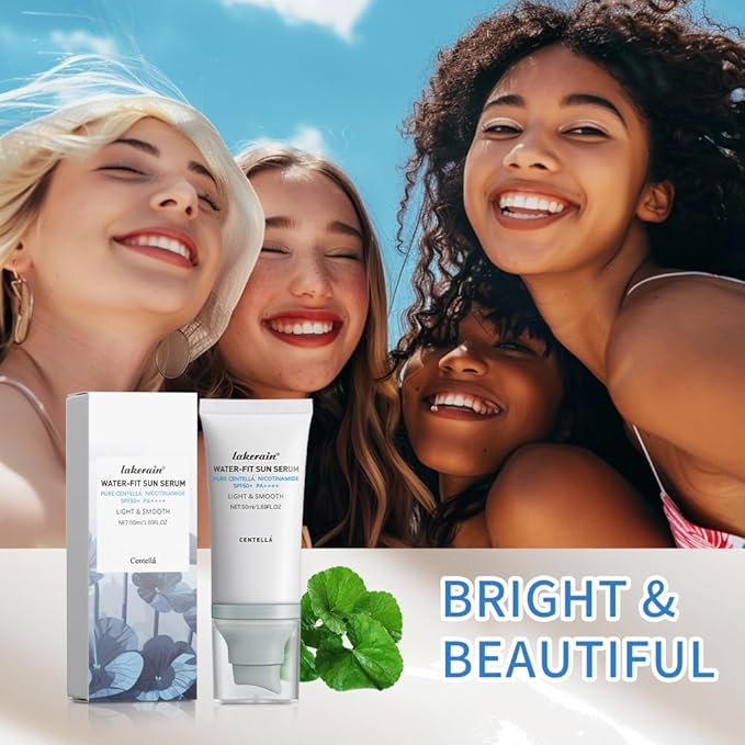 Centella Sunscreen SPF 50 PA++++, Hyalu Cica Water-Fit Sun Serum, Lightweight Sunscreen with Centella Asiatica, Hydrating & Non-Greasy Sun Protection for Sensitive Skin, Reef-Safe & Fast-Absorbing