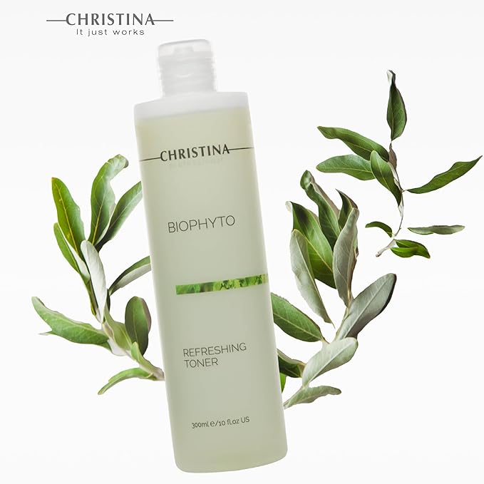 Christina Bio Phyto Facial Toner | Gentle Cleansing Toner for Face | Eye Area Friendly Facewash | Optimal Consumption Packaging | Skin Regeneration, Irritation Relief, and Moisturization 300ml