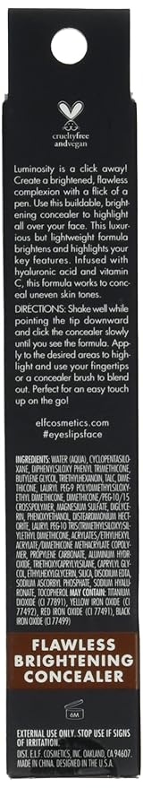 e.l.f. Flawless Brightening Concealer, Illuminating & Highlighting Face Fl Oz