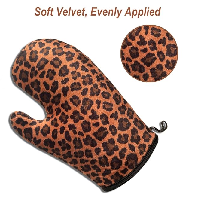 Bronzing Mitt | Streak-Free Applicator for At Home Self Tanning | Sunless Leopard Glove | 1 pack