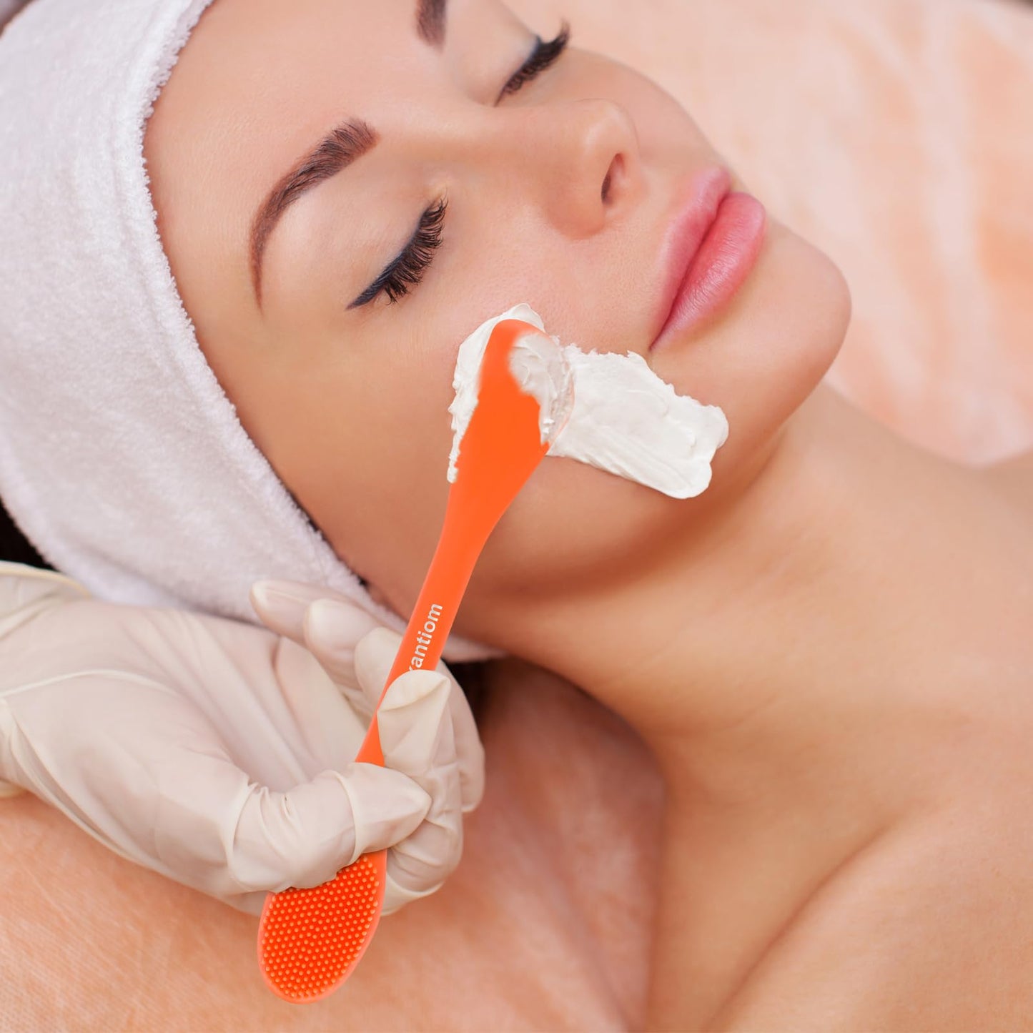 Lipxantiom 3 Pcs Silicone Face Mask Brush Applicator Mask Brushes for Facials Cleansing & Exfoliating,Facial Clay Mask Applicator Tool Mask Spatula Cream Skincare for Apply Cream,Lotion,Mud,Clay