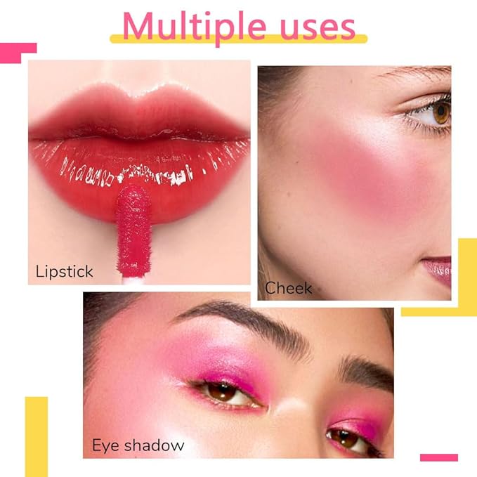 BINGBRUSH 3Pcs Bright Vivid Color Lip Tint With BINGBRUSH