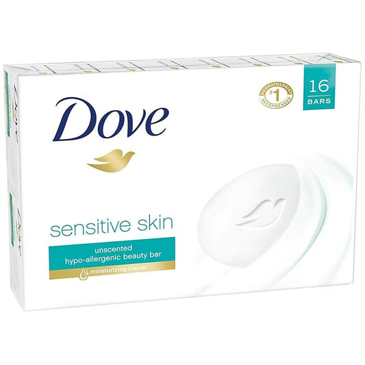 Dove Sensitive bar Soap (16 /4 Oz Net Wt 64 Oz),, ()