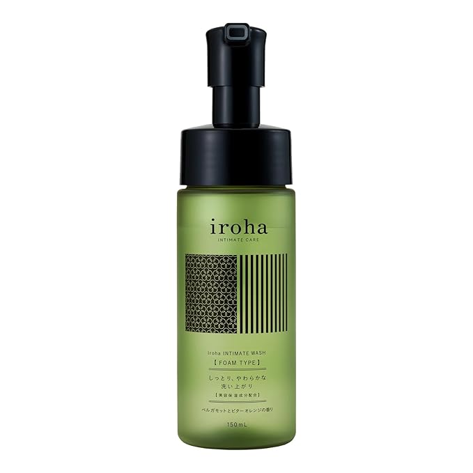 iroha Intimate Care-PH Balanced Daily Feminine Wash-Plant Based Vulva Hygiene-Moisturizing Natural Essential Oils-Refreshing Long Lasting Bergamot & Bitter Orange Scent, Made in Japan, 5 fl