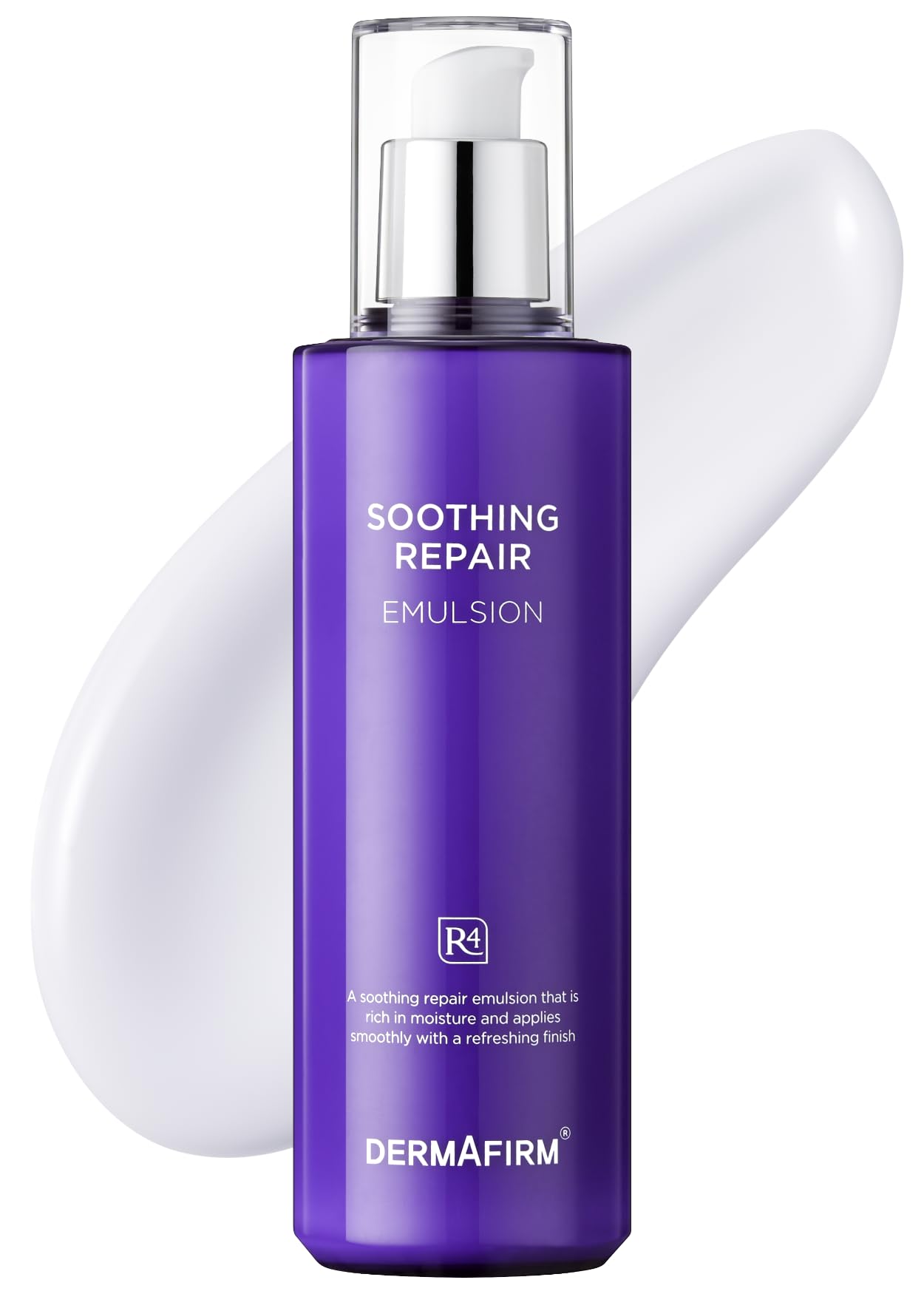 Dermafirm Soothing Repair Korean Emulsion Cream R4 | Daily Face Moisturizer Skin Care Emulsion with Eucalyptus, Peptide and Collagen | Gentle for All Skin Types No Animal Trials No Paraben 6.76 fl oz