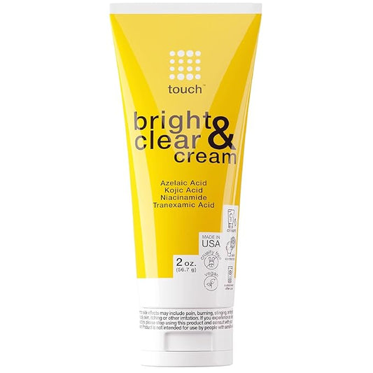 TOUCH Radiance Cream with Niacinamide, Kojic Acid, Tranexamic Acid & Azelaic Acid – Brightening Face Cream for Uneven Skin Tone – 2 oz