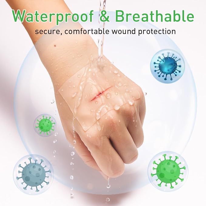 Hydrocolloid Bandages,Hydrocolloid Roll for Wound Care Large hydrocolloid Bandages Patch with Self-Adhesive Waterproof Ultra Absorbent Flexible DIY Size & Shape First Aid Kit Essential (2in*16ft)