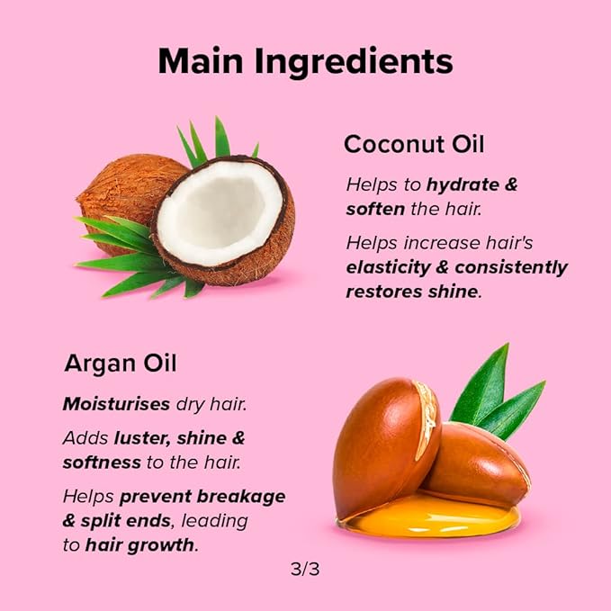 Give Me Cosmetics Hair Repair Cream, Leave-In Conditioner Treatment, Reduces Split Ends, Rich in Castor Oil, Argan Oil, Vitamins B3 and B5 & Strengthening Protein, Reverses Damage
