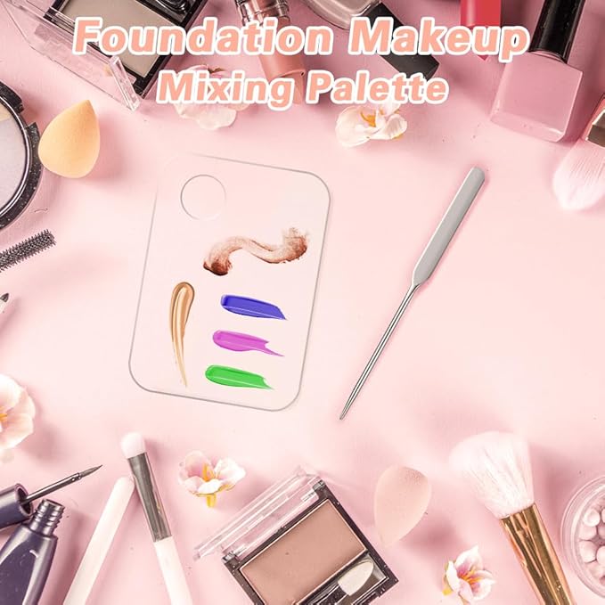 Acrylic Cosmetic Makeup Palette, 3PCS Makeup Mixing Palette