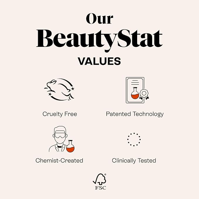 BeautyStat Universal C Refiner - Made in the USA - 20% Pure Vitamin C Serum For Face - Clinically Tested to Decrease the Look of Fine Lines and Wrinkles and Improve Firm Skin Tones - 1oz, 30ml