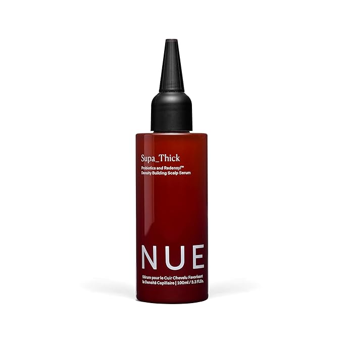 The Nue Co. SUPA THICK Topical Hair Supplement, Supports Hair Growth and Reduces Shedding, Scalp Serum for Hair Density, Vegan, 4 oz / 100 mL