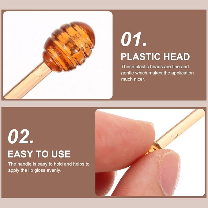 FOMIYES 30pcs Lip Balm Applicators Spoons