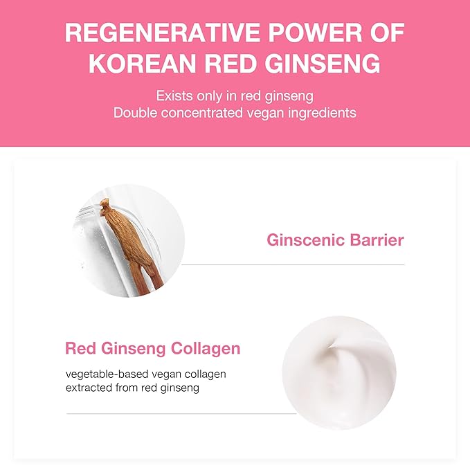 Donginbi LAB 1899 Red Ginseng Collagen Cream - Vegan Firming Cream for Loose Skin, Face Moisturizer for Dry Skin, Korean Red Ginseng, Korean Skin Care Gifts for Women, 1.69 floz