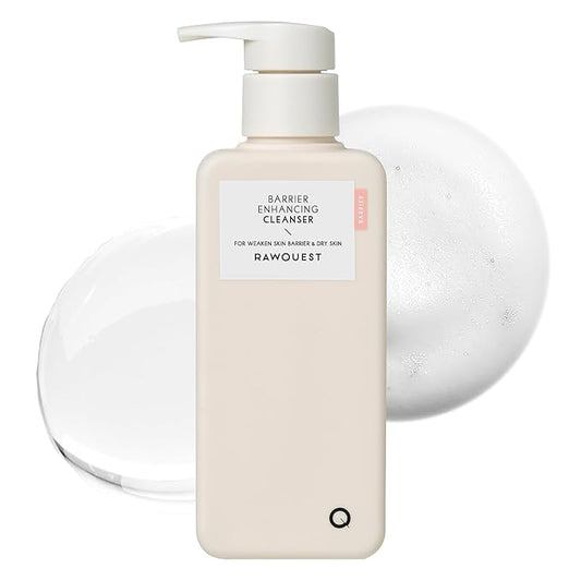 Barrier Enhancing Cleanser, Gentle Deep Pore Cleansing, Moisture Retention, Soothing, pH balance with Panthenol, Triple Hyaluronic Acid, SkinCare for Sensitive & Dry Skin(6.42 Fl. Oz/190ml)