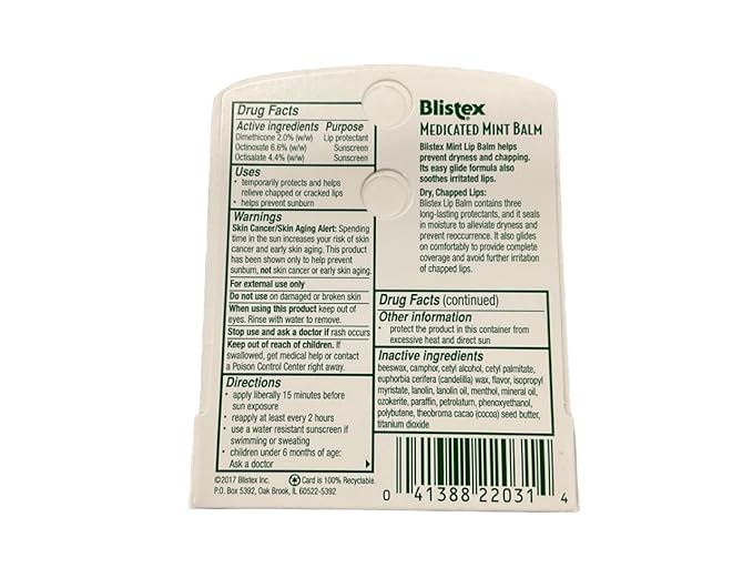 Blistex Medicated Lip Balm, SPF 15,