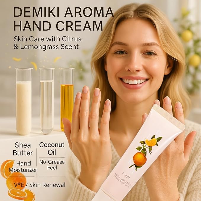 Shea Butter Hand Cream for Dry Cracked Hands,Japanese Skin Care Hand Lotion with Shea Butter, Coconut Oil, Hand Cream for Women,Travel Essentials,Travel Size 2pcs/50gx2/1.7fl.ozx2