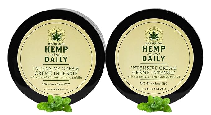 Intensive Cream - Muscle, Knee, Joint, Back, Neck and Shoulder Topical Rub - Organic | 1.7 Ounces (Classic Mint, Pack of 2)