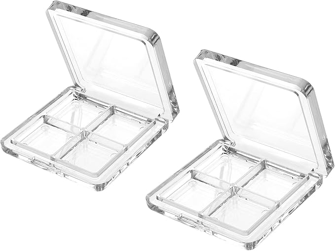 Beaupretty Empty Lipstick Palette，2 Pieces Empty Lipstick Box