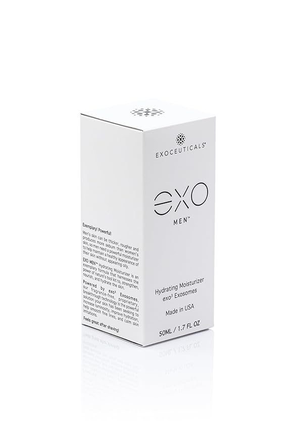 EXO MEN™ - Hydrating Moisturizer | Deeply Moisturize and Revive Dry Skin | Anti-Aging Facial Skin Care | Innovative Exoxome Skin Care Solutions 50ML | (1.7 fl oz.)
