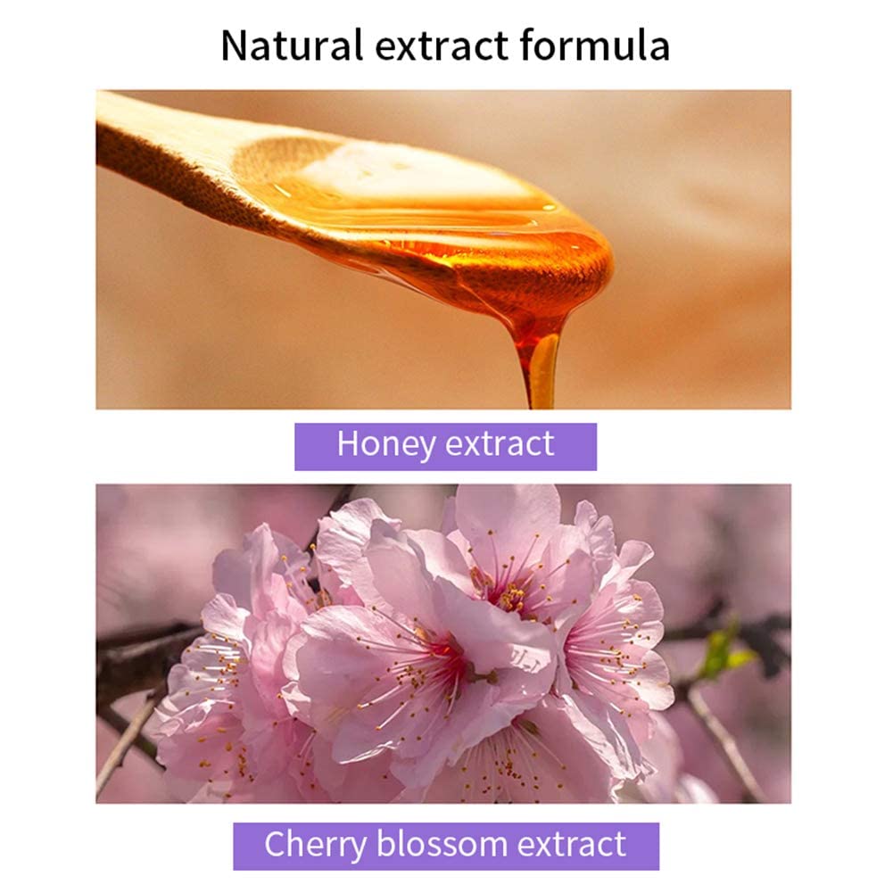 ANMANSY Lip Mask,Honey&Sakura Day and Night Repair Lip Sleeping Masks Honey Lip Balm, Fade Lip Lines Bee Balm Lip Balm, Hydrating &Prevention Dry and Crack Lip Scrubs Exfoliator (day and night)